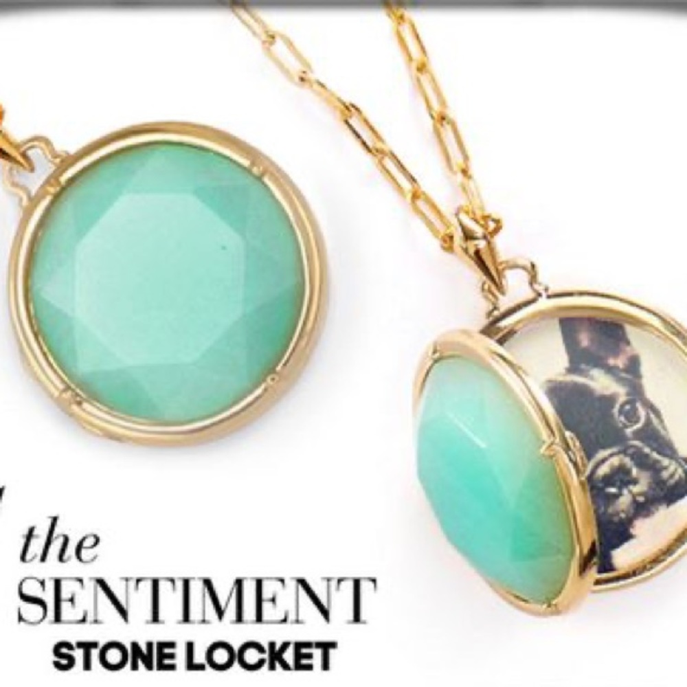 Sentiment Stone Locket Charm